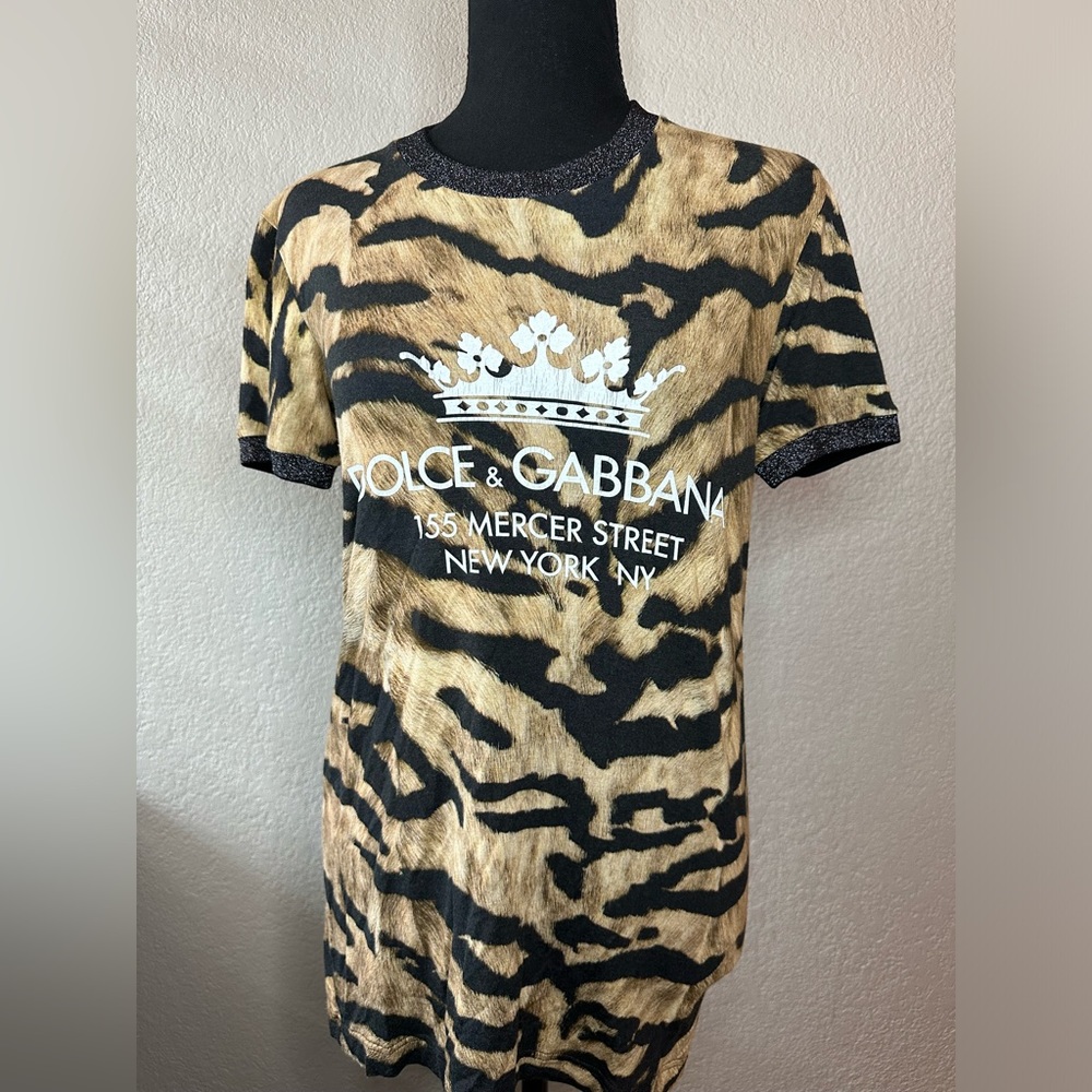 DOLCE & GABBANA Animal Print Shirt